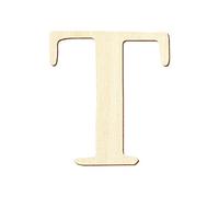 Lettres en contreplaqué - Magnolia - Peuplier - 3 mm, Bois, Großes T, 20 cm