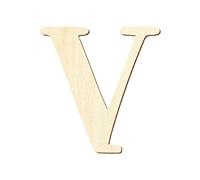 Lettres en contreplaqué - Magnolia - Peuplier - 3 mm, Bois, Großes V, 10 cm