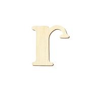 Lettres en contreplaqué - Magnolia - Peuplier - 3 mm, Bois, Kleines R, 5 cm