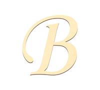 Lettres en contreplaqué - MT25-40 - En peuplier 3 mm , Verre, großes B, 35 cm