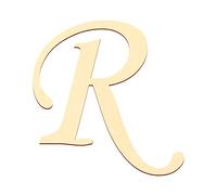 Lettres en contreplaqué - MT25-40 - En peuplier 3 mm , Verre, großes R, 30 cm