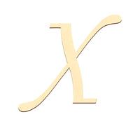 Lettres en contreplaqué - MT25-40 - En peuplier 3 mm , Verre, großes X, 25 cm