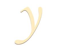 Lettres en contreplaqué - MT25-40 - En peuplier 3 mm , Verre, kleines y, 25 cm