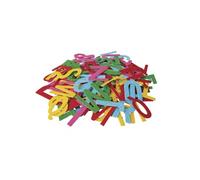 Lettres en feutre autocollantes multicolores