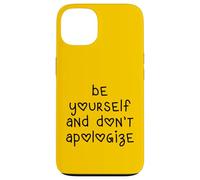 Lettres en Forme de cœur Be Yourself and Don't Apologize Coque pour iPhone 13