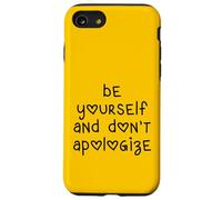 Lettres en Forme de cœur Be Yourself and Don't Apologize Coque pour iPhone SE (2020) / 7/8