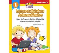 Lettres Et Alphabets Animaux Nombre Livre De Traçage Cahier D'activités Maternelle Petite Section Anglais Francais Grec: 100 Activités D'éveil Montessori Exercices Alphabets Lettering Pour Mon Bébé Ap