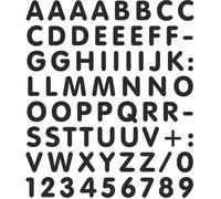 Quattroerre 892 Kit Lettres Adhésives, Noir