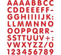 Lettres et Chiffres Adhésifs - 4R QUATTROERRE.IT - Rouge - 15 mm - Tableau 14 x 16 cm