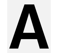 Lettres et chiffres autocollants noirs de 1,5 cm, étanche, pour l'intérieur et l'extérieur, numéro de maison, marquage de bateau, etc. (A)