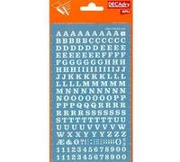 Lettres et chiffres - Blancs - Transfert - Autocollant - 6mm hauteur - Decadry