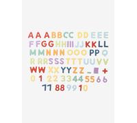 Lettres et chiffres magnétiques en bois FSC® multicolore TU