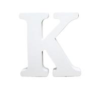Lettres et chiffres numériques for portes, 1 pièce, 10 cm x, lettres en bois blanc, alphabet anglais, création de personnalisation avec nom, décoration for mariage ou maison forme cœur(Letter K)
