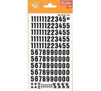 Lettres et chiffres transférables noirs.