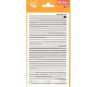 APLI Lettres et Chiffres Transferts (1 Feuille) DD15F 3 mm Noir