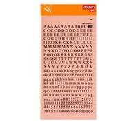 Lettres et chiffres transfert noirs 6 mm 390 caractères