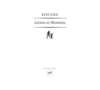 Epicure – Lettres et Maximes – Broché