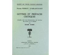 Lettres Et Prefaces Critiques - Stfm 155