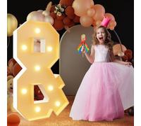 Lettres géantes lumineuses à DEL de 120 cm, panneau lumineux en mosaïque pour chapiteau, lettres LED pour Saint-Valentin, anniversaire, Noël, Nouvel An