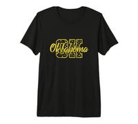 Lettres initiales Oklahoma OK USA America T-Shirt Haut de Gamme