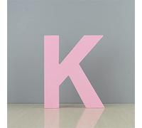 Lettres K en bois sur pied pour décoration murale pour enfants et bébés, chambre de fille, mariage, anniversaire, décoration d'intérieur