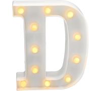 - Lettres Led Avec Lumières, Lettre D Avec Lumière Chaude Pour Décoration Et Ambiance, Éclairage De Nuit De Chevet, Anniversaires, Mariages, Vitrines. Fonctionnant Sur Batterie