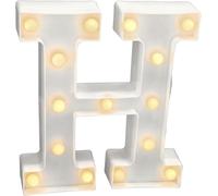 - Lettres Led Avec Lumières, Lettre H Avec Lumière Chaude Pour Décoration Et Ambiance, Éclairage De Nuit De Chevet, Anniversaires, Mariages, Vitrines. Fonctionnant Sur Batterie