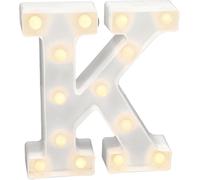 - Lettres Led Avec Lumières, Lettre K Avec Lumière Chaude Pour Décoration Et Ambiance, Éclairage De Nuit De Chevet, Anniversaires, Mariages, Vitrines. Fonctionnant Sur Batterie