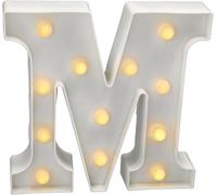 - Lettres Led Avec Lumières, Lettre M Avec Lumière Chaude Pour Décoration Et Ambiance, Éclairage De Nuit De Chevet, Anniversaires, Mariages, Vitrines. Fonctionnant Sur Batterie