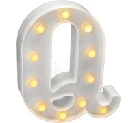 - Lettres Led Avec Lumières, Lettre Q Avec Lumière Chaude Pour Décoration Et Ambiance, Éclairage De Nuit De Chevet, Anniversaires, Mariages, Vitrines. Fonctionnant Sur Batterie