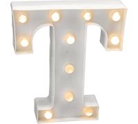 - Lettres Led Avec Lumières, Lettre T Avec Lumière Chaude Pour Décoration Et Ambiance, Éclairage De Nuit De Chevet, Anniversaires, Mariages, Vitrines. Fonctionnant Sur Batterie