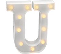 - Lettres Led Avec Lumières, Lettre U Avec Lumière Chaude Pour Décoration Et Ambiance, Éclairage De Nuit De Chevet, Anniversaires, Mariages, Vitrines. Fonctionnant Sur Batterie