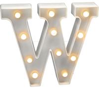 - Lettres Led Avec Lumières, Lettre W Avec Lumière Chaude Pour Décoration Et Ambiance, Éclairage De Nuit De Chevet, Anniversaires, Mariages, Vitrines. Fonctionnant Sur Batterie