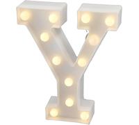 - Lettres Led Avec Lumières, Lettre Y Avec Lumière Chaude Pour Décoration Et Ambiance, Éclairage De Nuit De Chevet, Anniversaires, Mariages, Vitrines. Fonctionnant Sur Batterie
