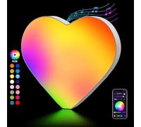 Lettres Lumineuses Alphabet, Lumineux Lampe LED Lettre RGB, App Controllo Lumières Lettre Deco Opérateur à USB pour Anniversaire, Fête des Mères, Mariage, Vacances, Maison, Bar, Se Marier - Amour