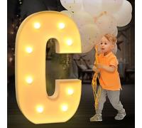 Lettres Lumineuses De Chapiteau De 4 Pieds For Décorations De Fête D'anniversaire Lettres De Chapiteau Géantes For Marry Me Wedding Baby Shower Anniversarty Party Decor(Color:Letter C,Size:100cm)