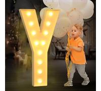 Lettres Lumineuses De Chapiteau De 4 Pieds For Décorations De Fête D'anniversaire Lettres De Chapiteau Géantes For Marry Me Wedding Baby Shower Anniversarty Party Decor(Color:Letter Y,Size:120cm)