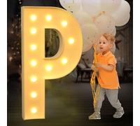 Lettres Lumineuses De Chapiteau De 4 Pieds For Décorations De Fête D'anniversaire Lettres De Chapiteau Géantes For Marry Me Wedding Baby Shower Anniversarty Party Decor(Color:Letter P,Size:120cm)