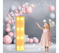Lettres Lumineuses géantes de 3,3 Pieds for chapiteau: Lettres Lumineuses à LED Robustes, Blanc Chaud, for décoration de fête, Mariage et Anniversaire.(Letter I,3.3ft)