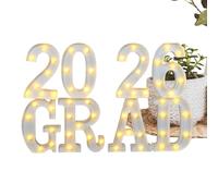 Lettres lumineuses Graduation | Enseignes lumineuses année 2026, décorations pour fête de maturité avec LED - pour extérieur, jardin, cour, chambre ouverte, écoles supérieures et moyennes