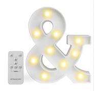 Lettres lumineuses LED avec télécommande pour décoration de nuit