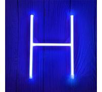 Lettres Lumineuses Led Néon Pour Chambre À Coucher, Anniversaire, Fête, Noël, Nouvel An, Décoration De Mariage Fonctionne Avec Piles Et Usb Bleu (H)[Led5263574]