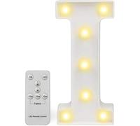 Lettres lumineuses LED, panneau de l'alphabet avec télécommande, veilleuse décorative pour la maison et les événements, idéale pour la personnalisation et les célébrations