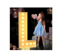 Lettres lumineuses LED pour chapiteau décoratif en plastique pour mots, décoration murale d'intérieur, idéal pour les fêtes d'anniversaire et les mariages