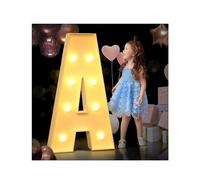 Lettres lumineuses LED pour chapiteau décoratif en plastique pour mots, décoration murale d'intérieur, idéal pour les fêtes d'anniversaire et les mariages