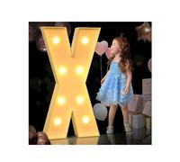 Lettres lumineuses LED pour chapiteau décoratif en plastique pour mots, décoration murale d'intérieur, idéal pour les fêtes d'anniversaire et les mariages