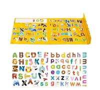Lettres magnétiques - Jouets éducatifs pour Animaux - aimants alphabétiques pour de 3 Ans et Plus, Maison, école, Classe, Tableau Blanc, Jardin d', crèche, Voyage