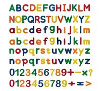 Lettres Magnétiques pour Enfants, 105 Pièces Alphabet Magnetique avec Chiffres pour Tableau Magnétique et Frigo, Aimant Lettre pour Jeu Educatif Apprentissage Préscolaire et Comptage de l'orthographe