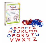 Lettres Majuscules Montessori - Alphabet Capitales pour Initiation à la Lecture et Première Écriture, 79 Pièces, Jeu Éducatif École Maternelle 3-6 Ans