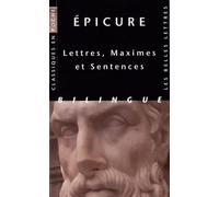 Lettres, Maximes Et Sentences